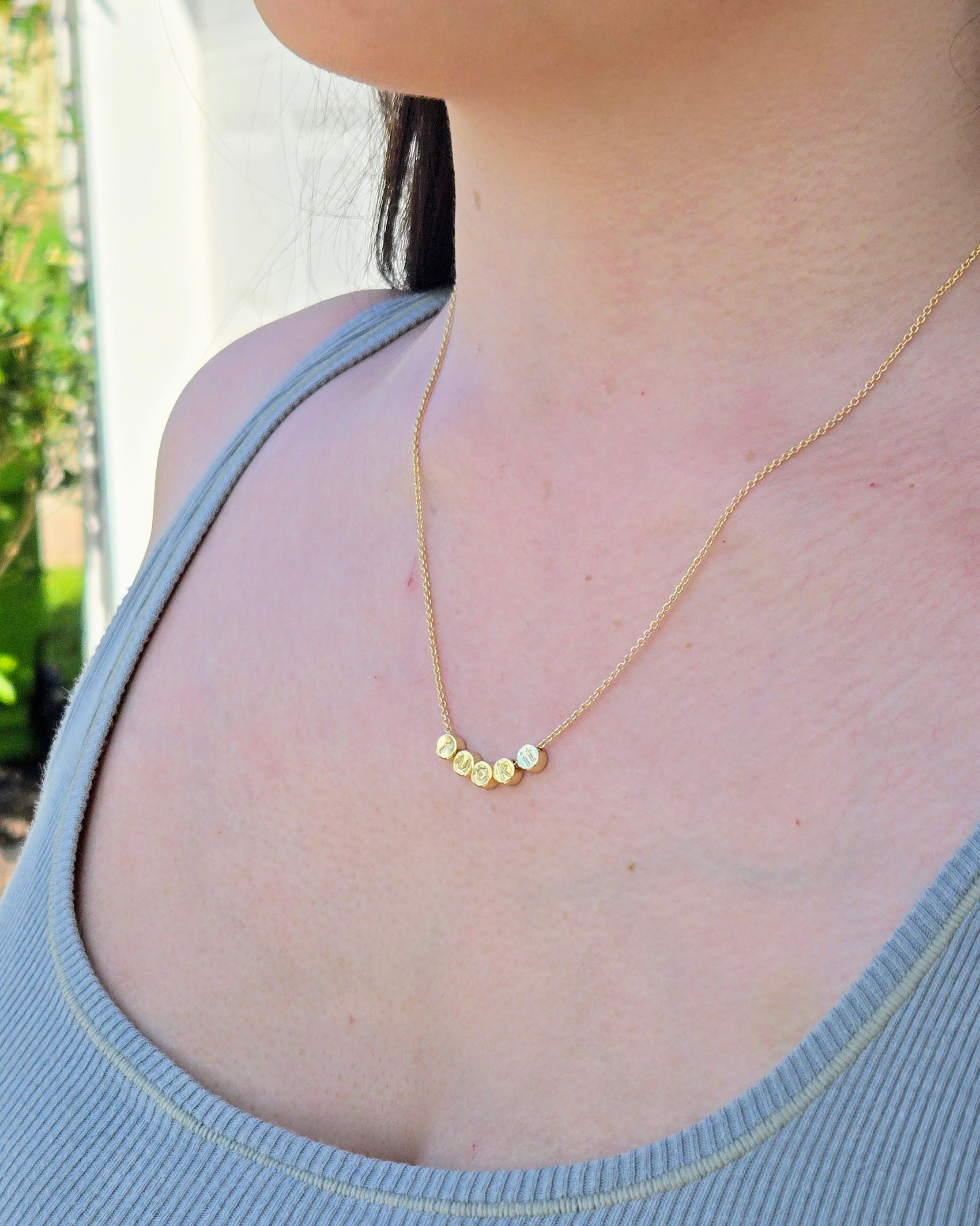 FUCKIT Necklace 2 (Gold)