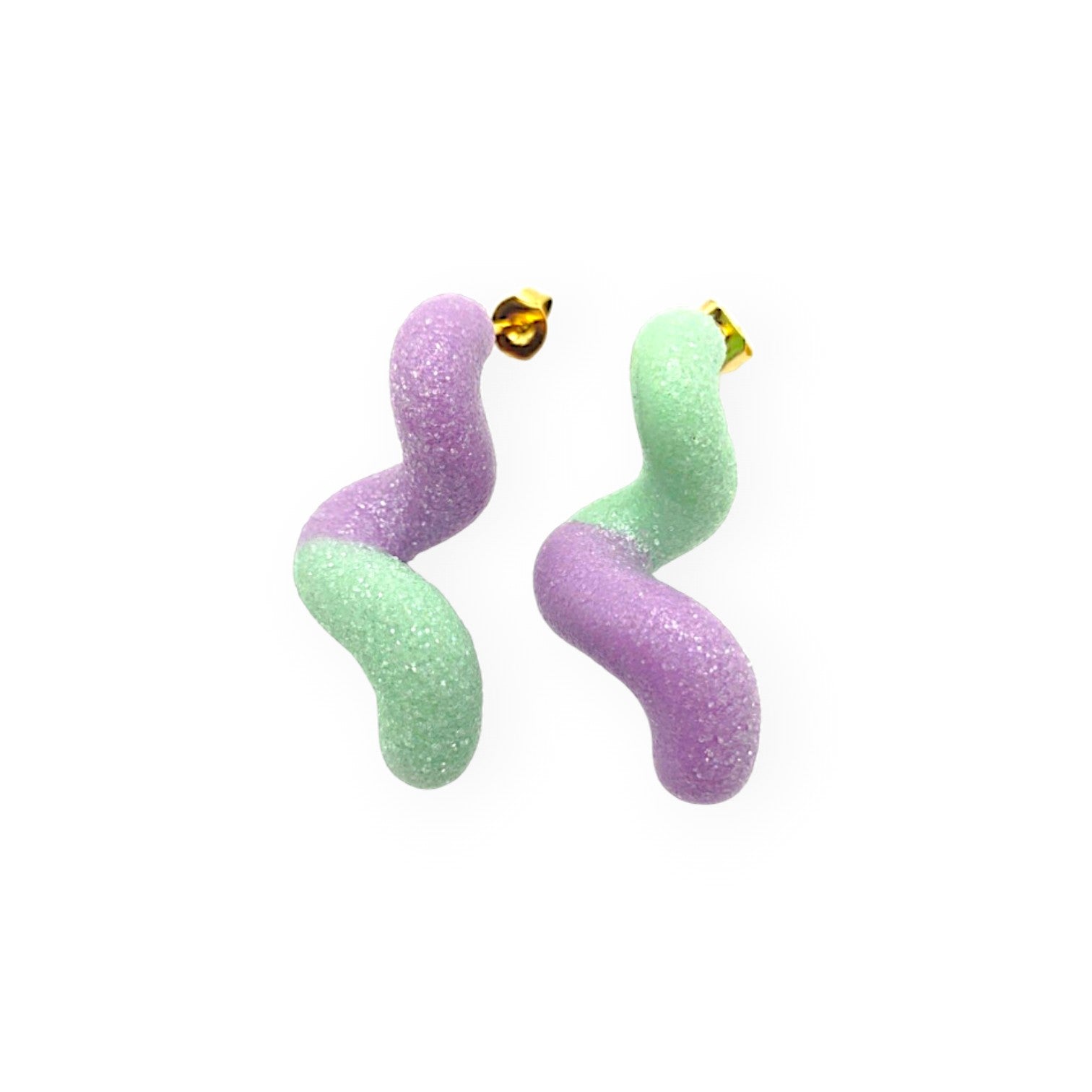 GUMMY WORMS - Green & Purple
