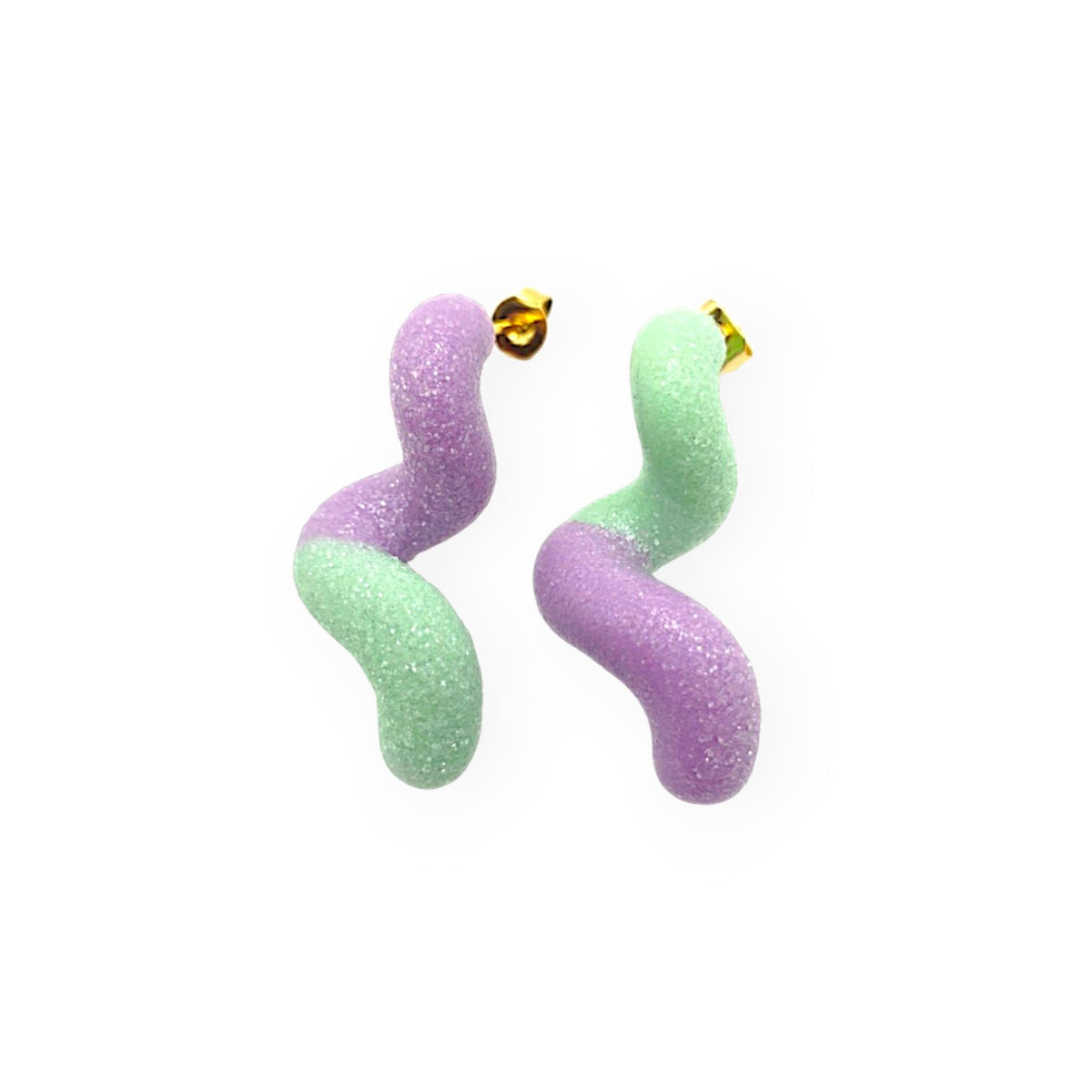 GUMMY WORMS - Green & Purple