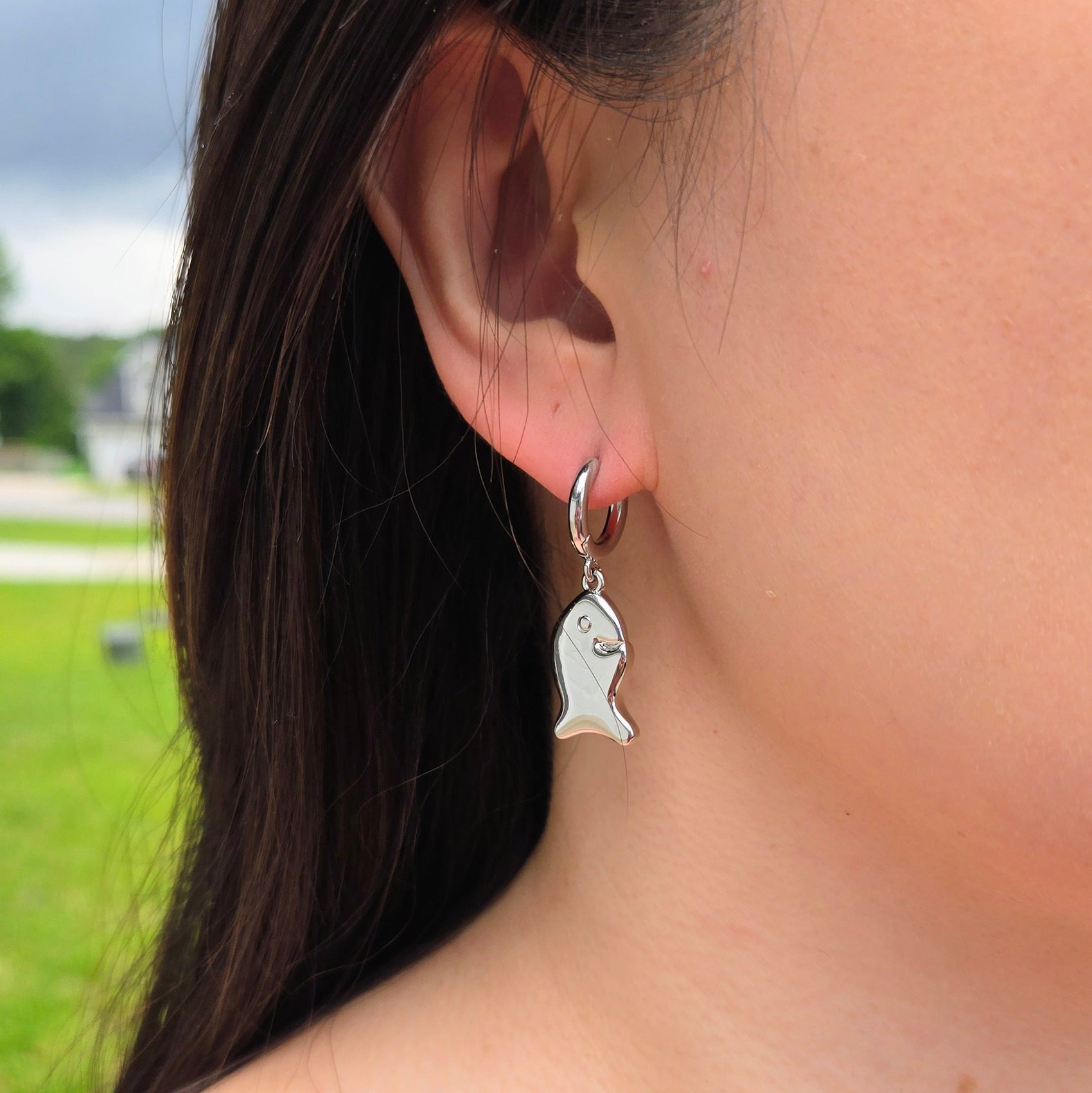 Goldfish Earring 3 (Silver)