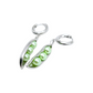 PEAS IN A POD - Silver with Green Pearls