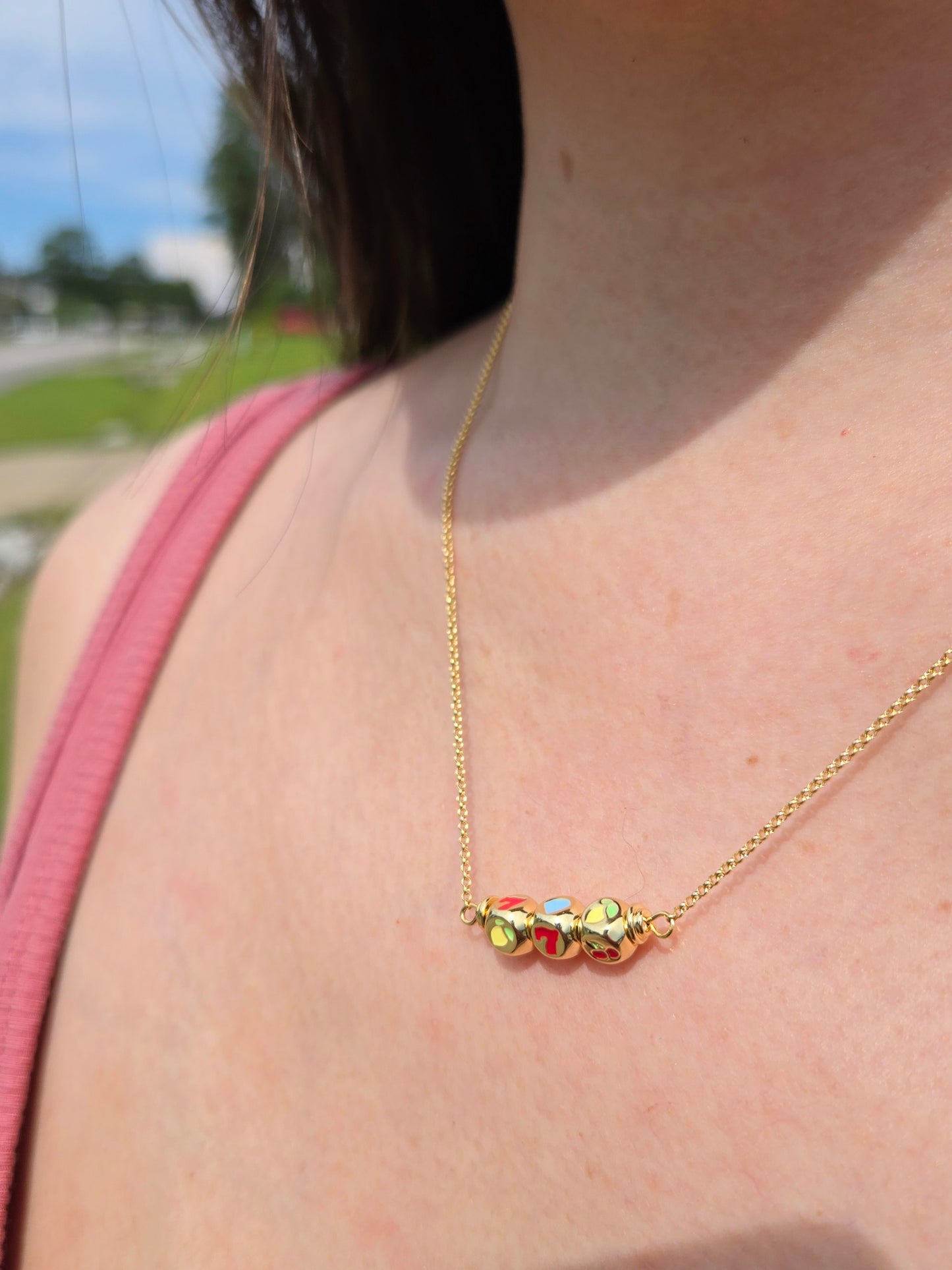 HOT SLOT Necklace 2 (Gold)