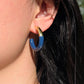 TWO TONED HOOPS in Golden Navy