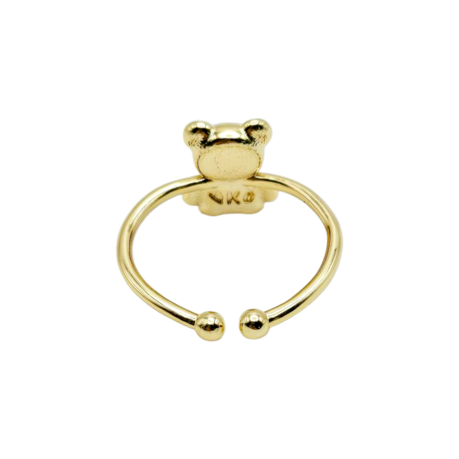 TEDDY BEAR RING in Gold
