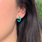 MINI HOOPS in Turquoise