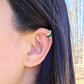TWO TONE EAR CUFF [Single Cuff] - Light/Dark Green