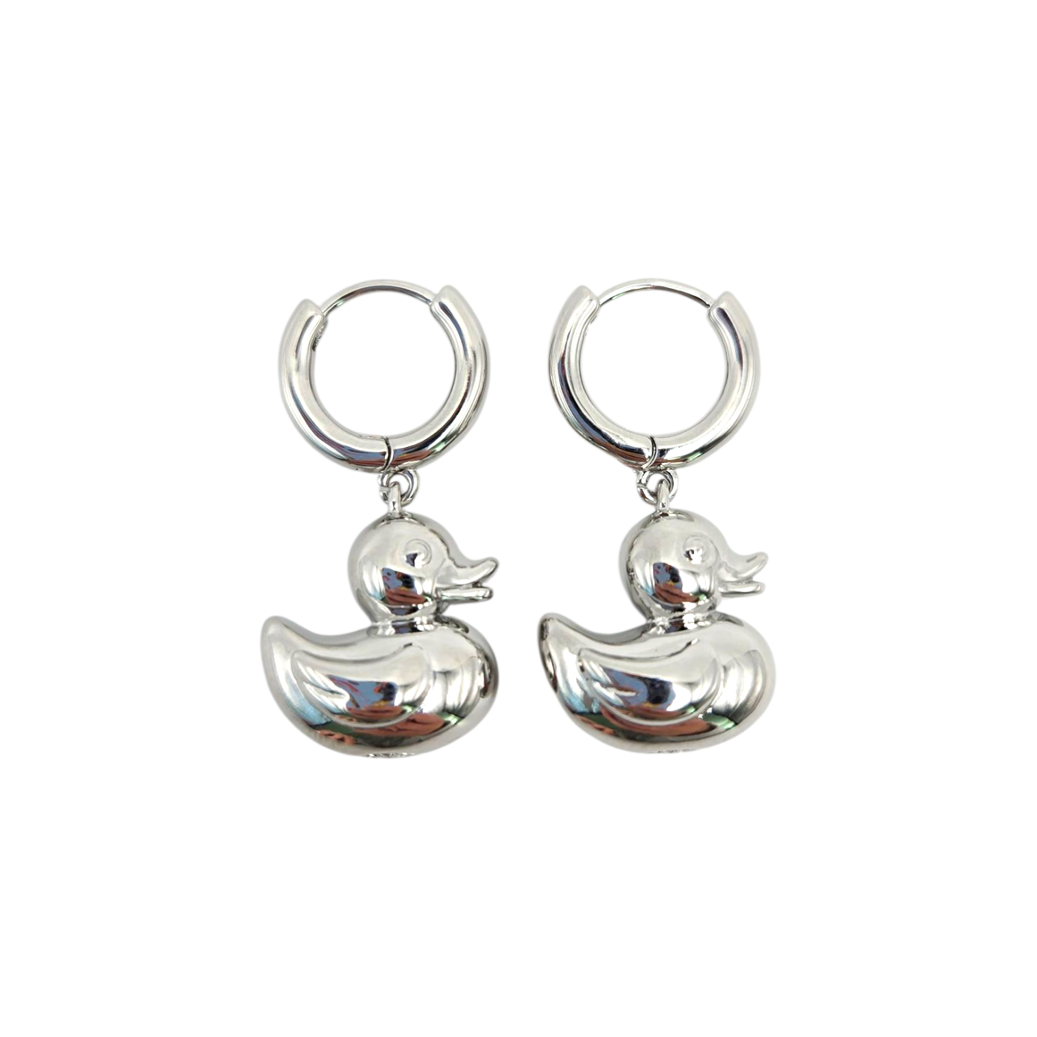 RUBBER DUCKY Earring 2 (Silver)