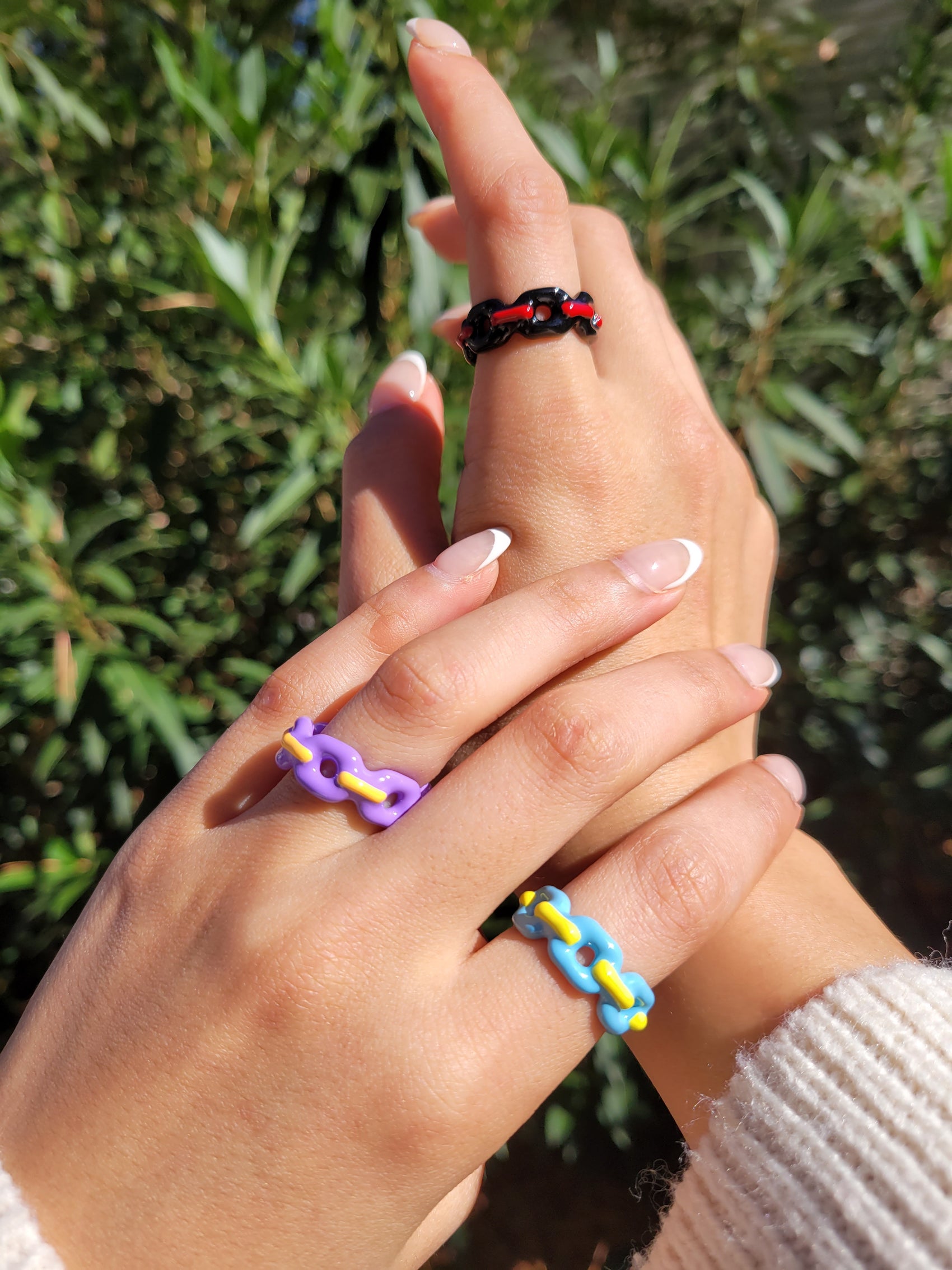 NOT A WEAK LINK in Purple/Tangerine