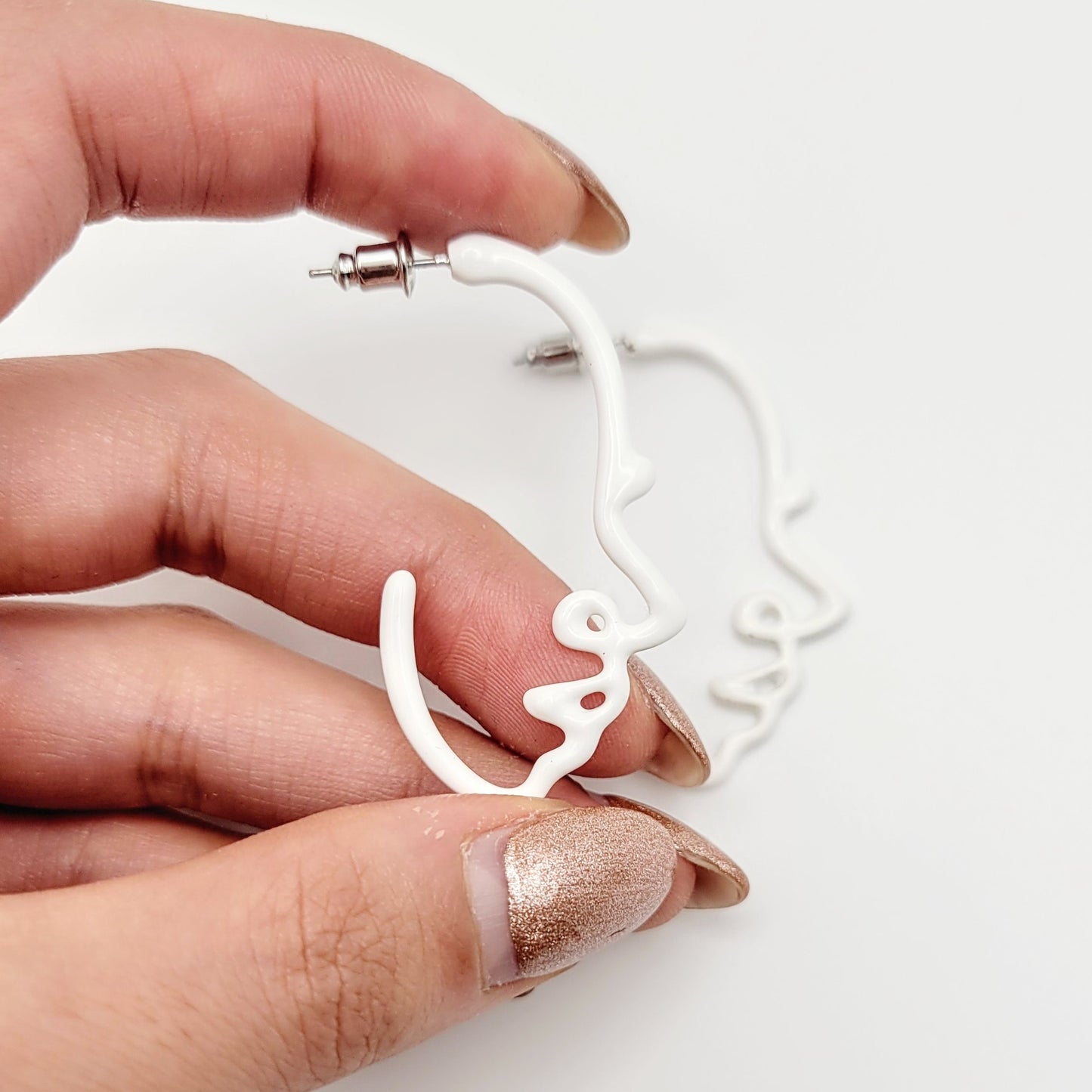 WE'RE ALL HUMAN - Minimalist Line Art Face